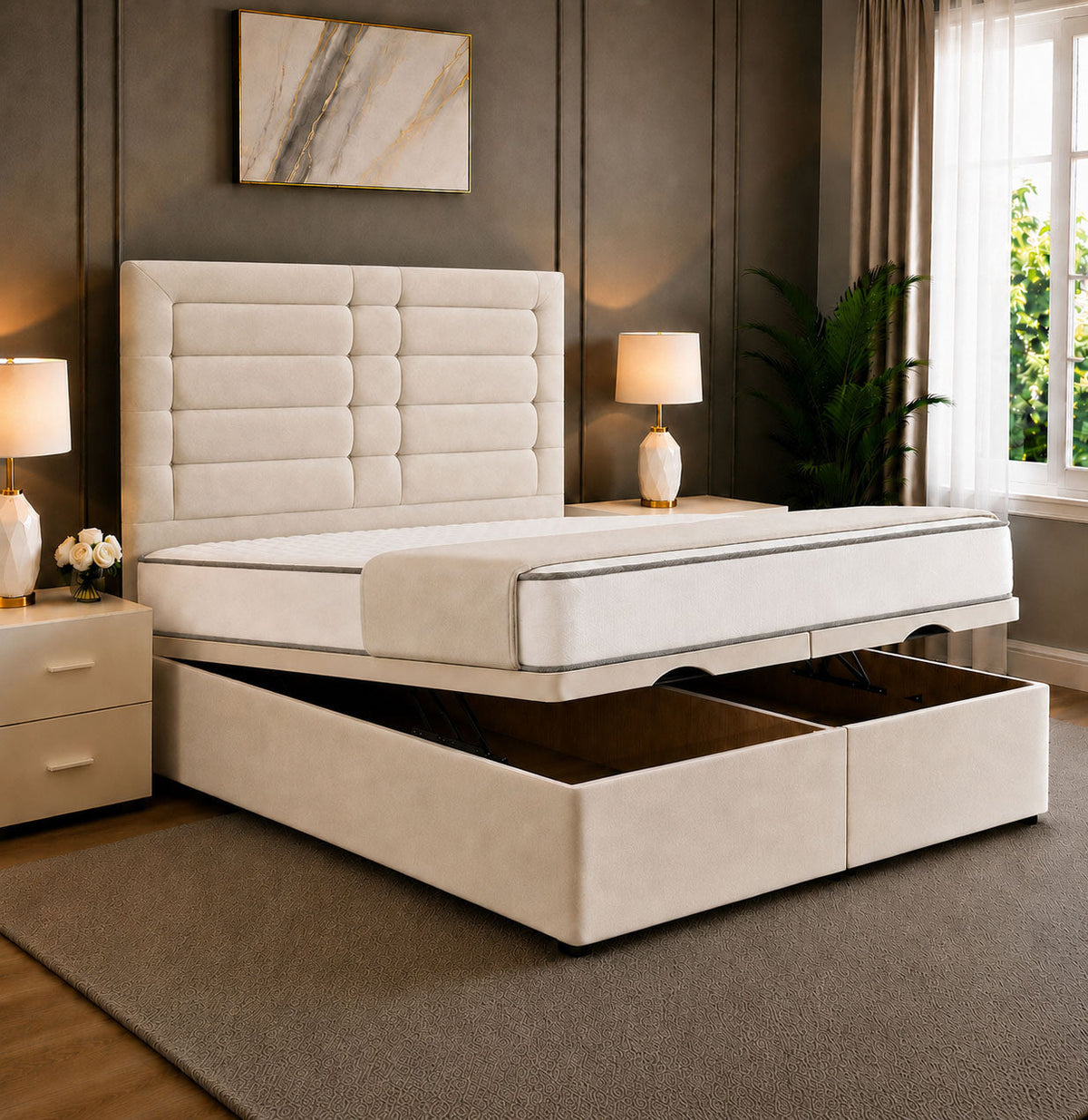 Olivia Divan Storage Ottoman Bed Frame