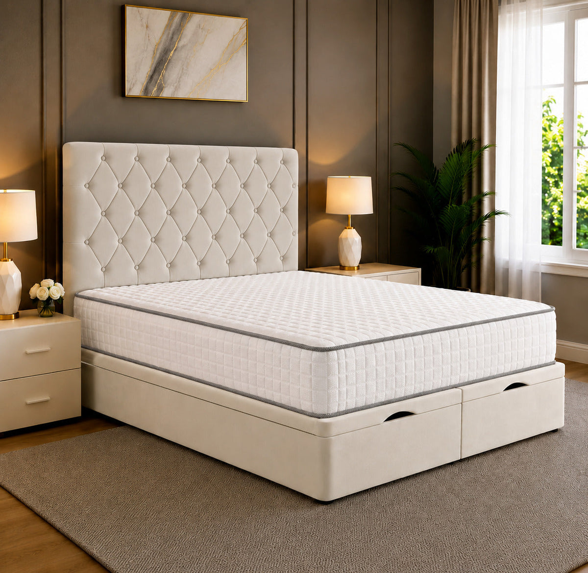Amelia Divan Chesterfield Storage Ottoman Bed Frame