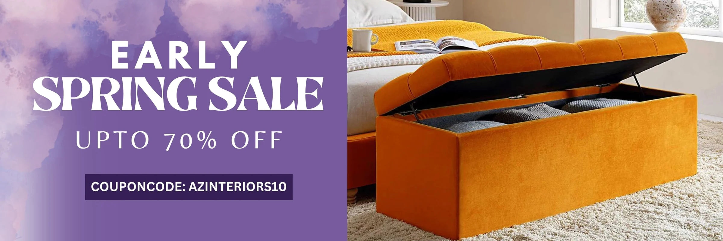 Summer sale bedroom banner