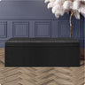 Safar Large Velvet Ottoman Storage Box with Plain Lid