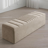 Windsor Naples Striped Ottoman Storage Box