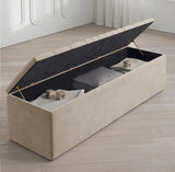 Windsor Naples Striped Ottoman Storage Box