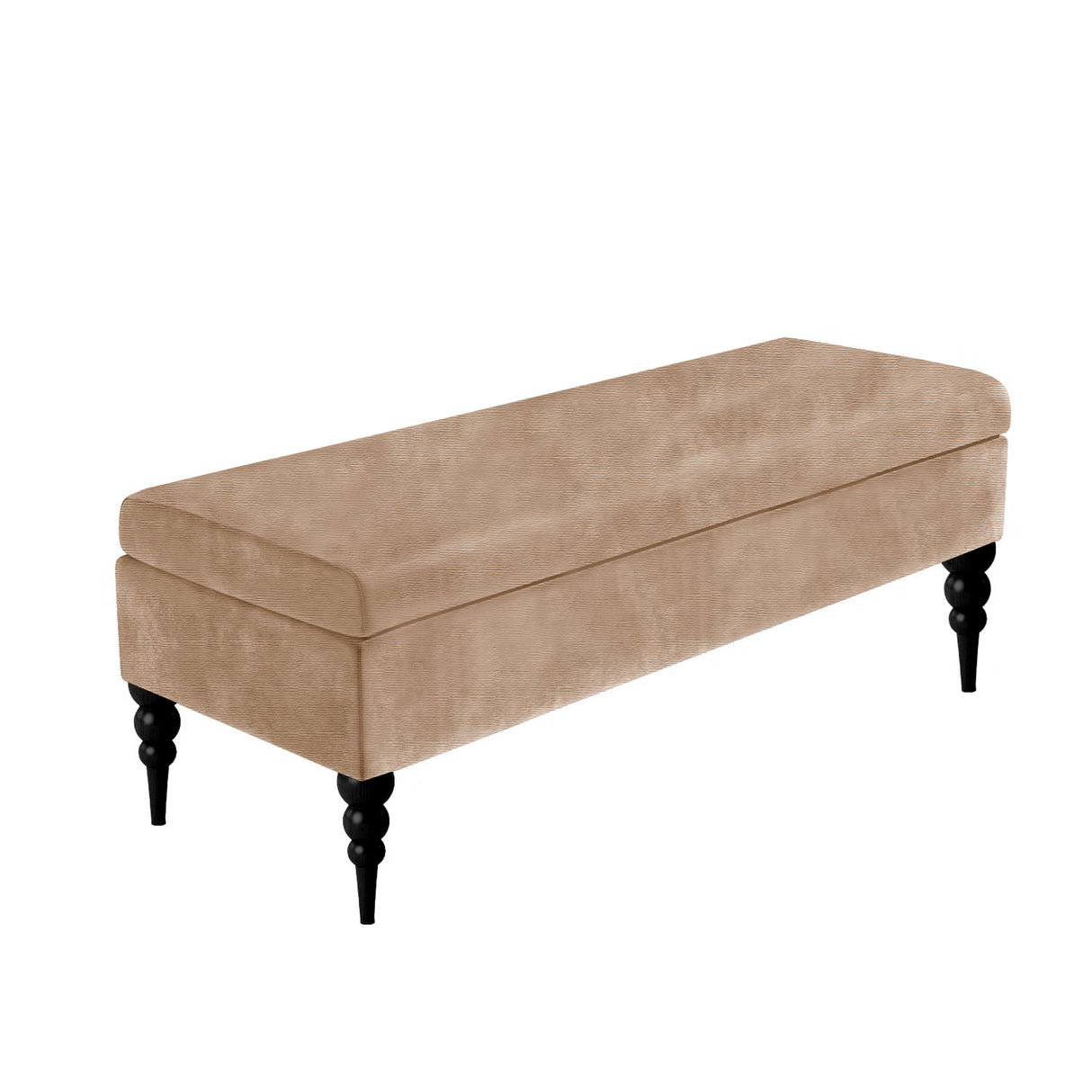 Sierra Plain Naples Upholstered Bench with Legs
