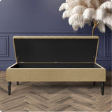 Safar Striped Naples Storage Bench with Legs