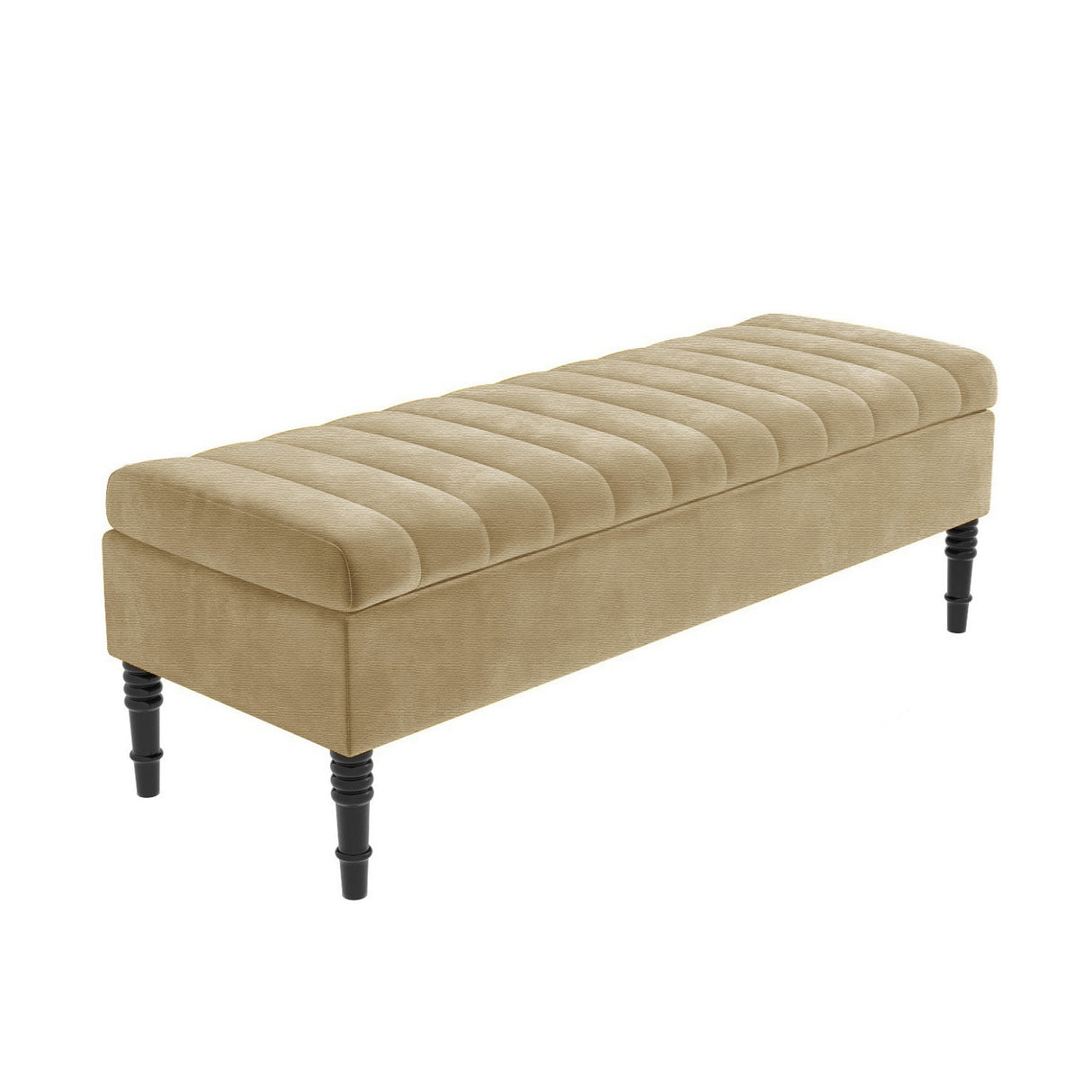 Safar Striped Naples Storage Bench with Legs