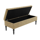 Safar Striped Naples Storage Bench with Legs