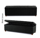 Linoso Chesterfield Ottoman Storage Box with Legs