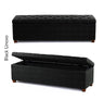 Linoso Chesterfield Ottoman Storage Box with Legs
