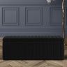 Safar Full Striped Upholstered Ottoman Box