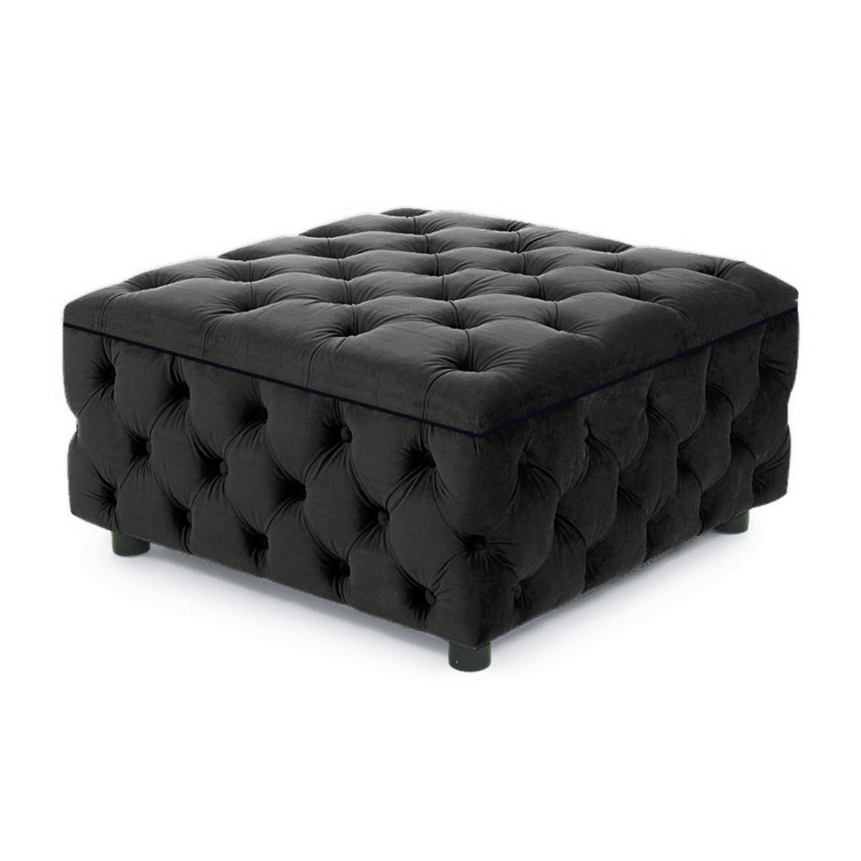 Masha Chesterfield Upholstered Square Coffee Table