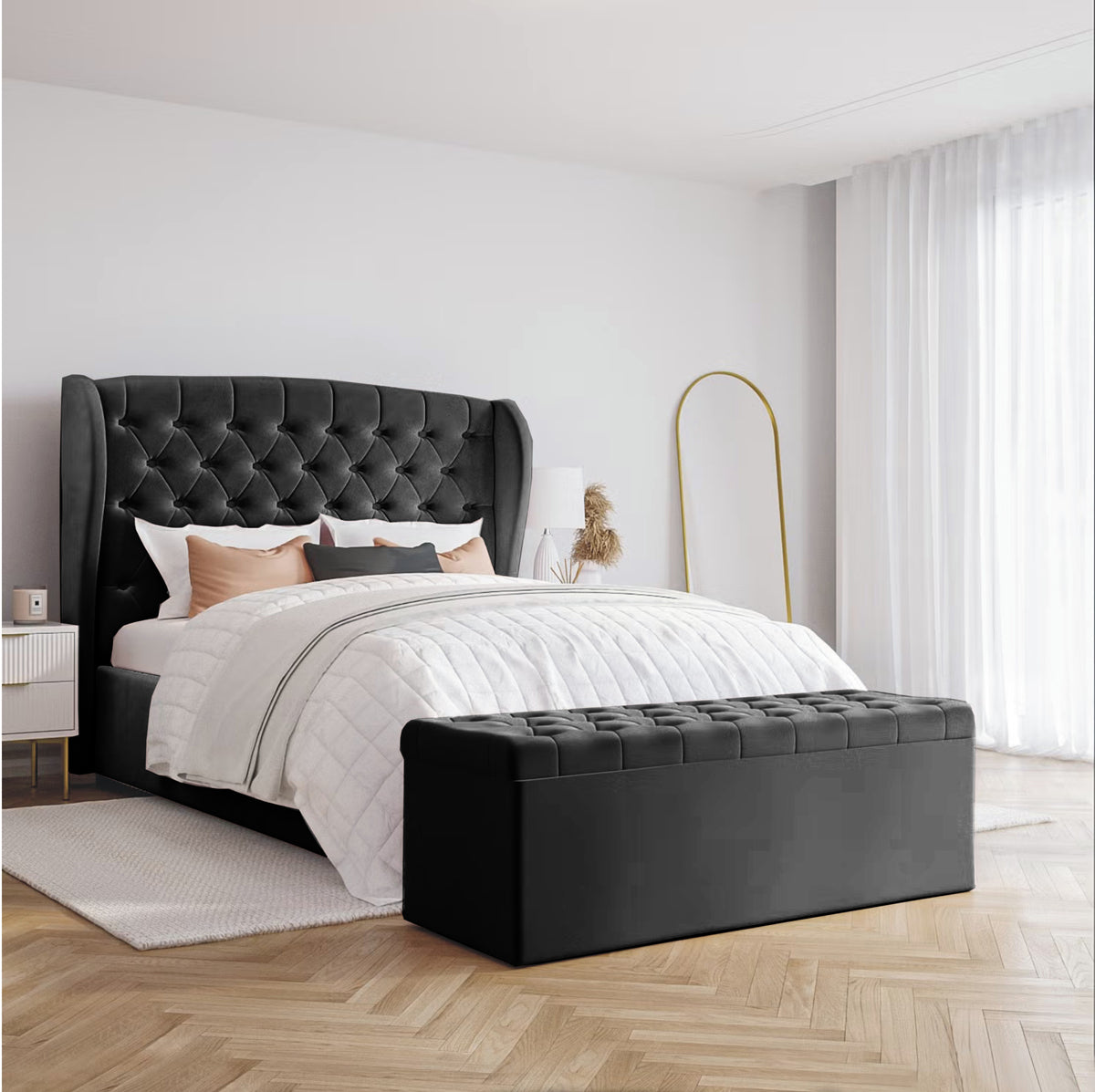 SD Large Ottoman Storage Box AZ Interiors