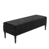 Safar Plain Upholstered Shoe Storage Bench with Legs