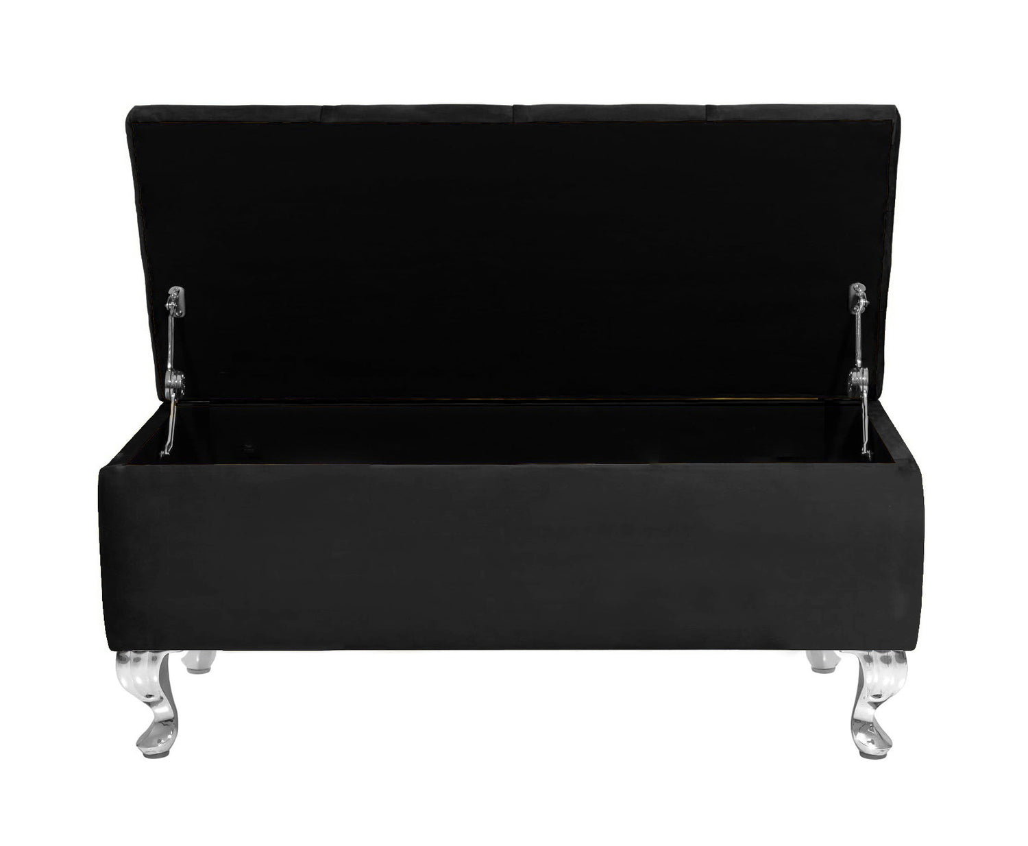 Londona Velvet Storage Bench with Legs