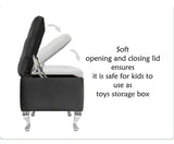 Londona Velvet Storage Bench with Legs