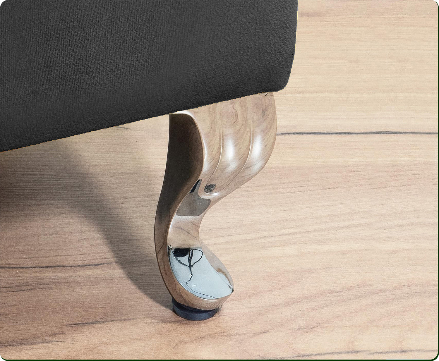 Londona Velvet Storage Bench with Legs