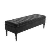 Safar Striped Naples Storage Bench with Legs