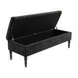 Safar Striped Naples Storage Bench with Legs