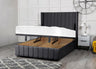 Elizabeth Divan Ottoman Bed with Winged Headboard