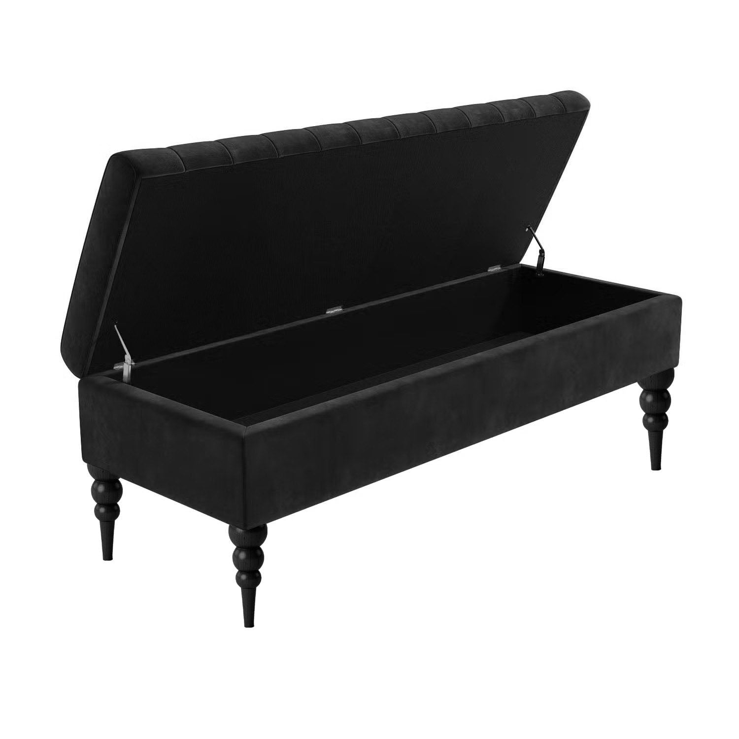 Sierra Plain Upholstered Velvet Storage Bench