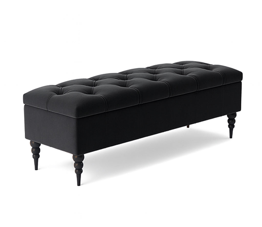 Safar Chesterfield Shoe Storage Bench with Legs