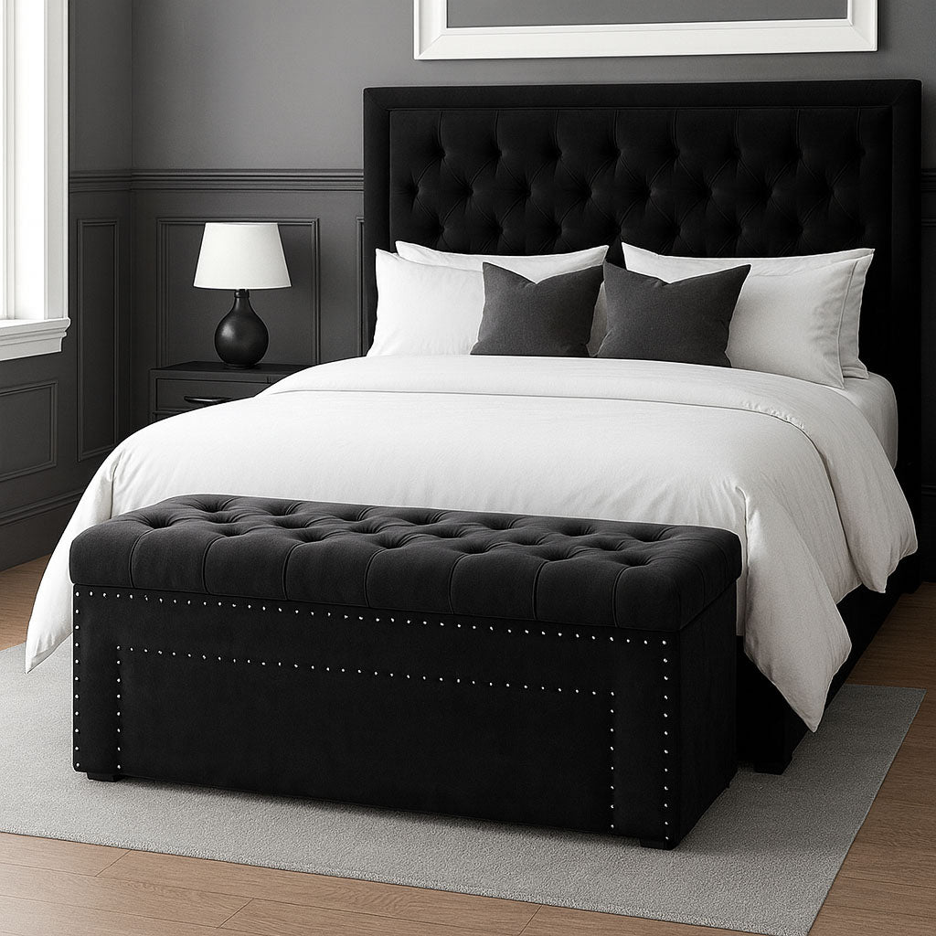 Duke Chesterfield Upholstered Blanket Box