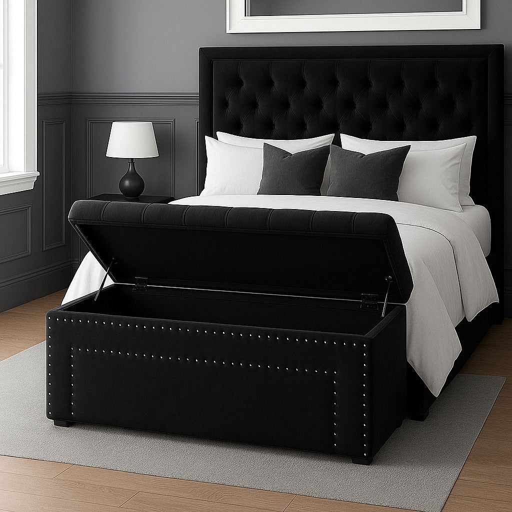 Duke Chesterfield Upholstered Blanket Box