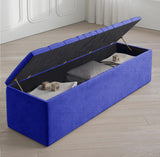 Windsor Naples Striped Ottoman Storage Box