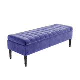 Safar Striped Naples Storage Bench with Legs