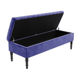 Safar Striped Naples Storage Bench with Legs