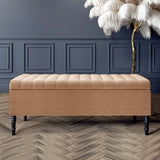 Paris Deep Storage Ottoman Bench in Naples
