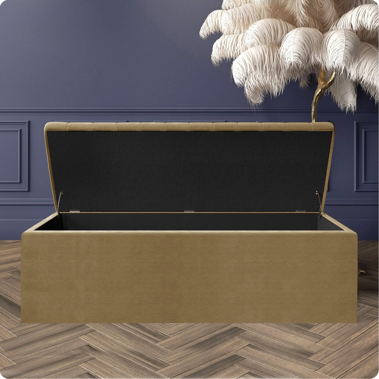 Large Safar Naples Storage Ottoman Box