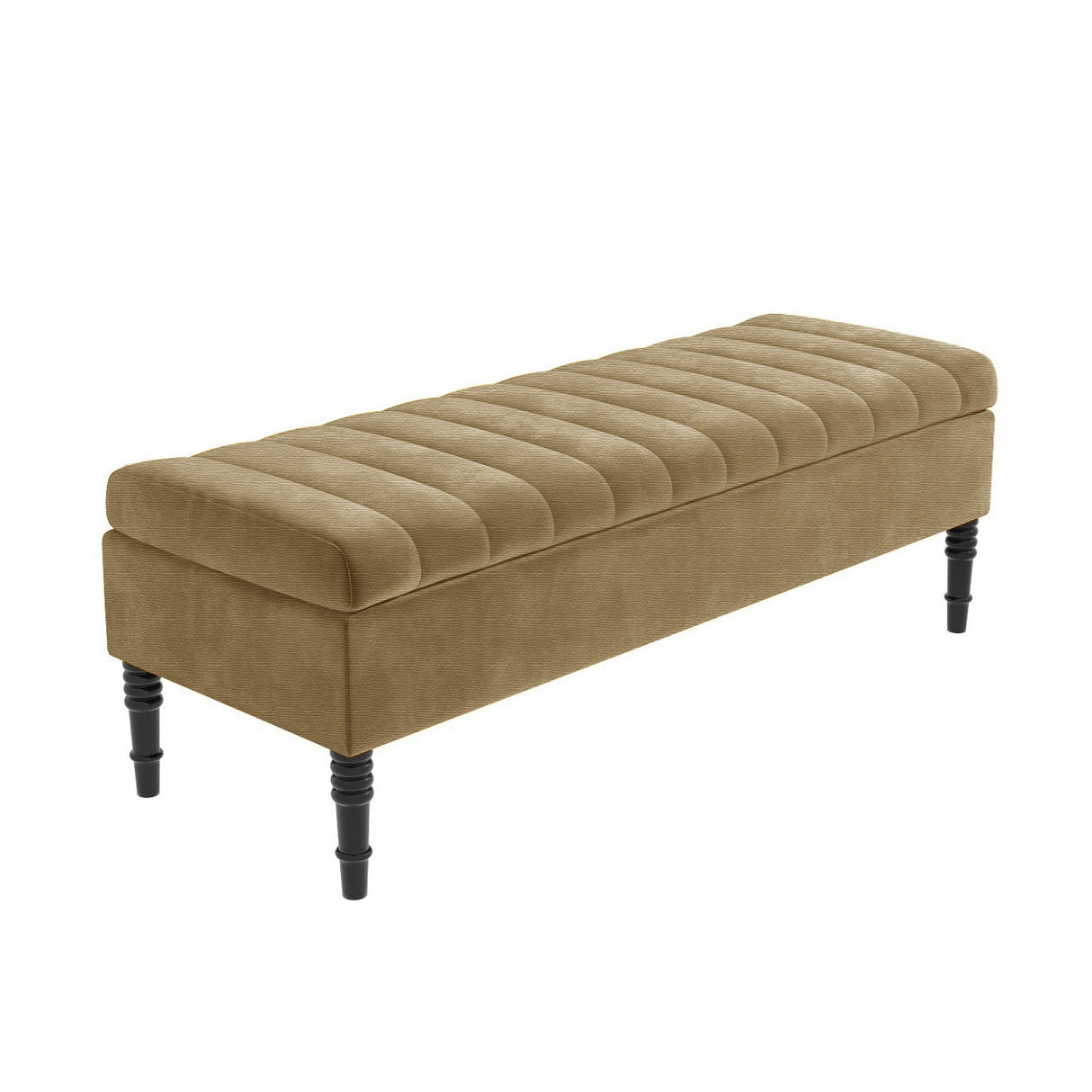 Safar Striped Naples Storage Bench with Legs