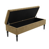 Safar Striped Naples Storage Bench with Legs