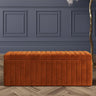 Safar Full Striped Upholstered Ottoman Box
