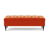 Safar Chesterfield Shoe Storage Bench with Legs