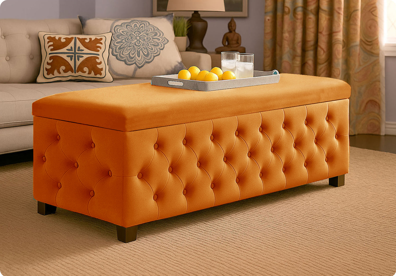 Empire Chesterfield Upholstered Coffee Table
