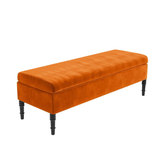 Safar Plain Upholstered Shoe Storage Bench with Legs