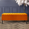 Paris Striped Ottoman Bench with storage