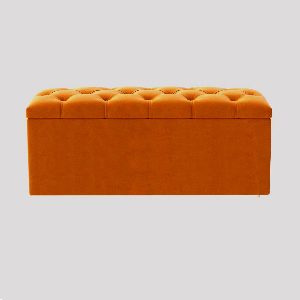 Luna Chesterfield Velvet Storage Ottoman