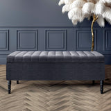 Paris Deep Storage Ottoman Bench in Naples