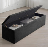 Windsor Naples Striped Ottoman Storage Box