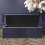 Safar Large Naples Ottoman Storage Box with Plain Lid