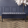 Safar Striped Naples Storage Bench with Legs