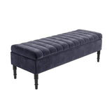 Safar Striped Naples Storage Bench with Legs