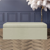 Safar Large Naples Ottoman Storage Box with Plain Lid