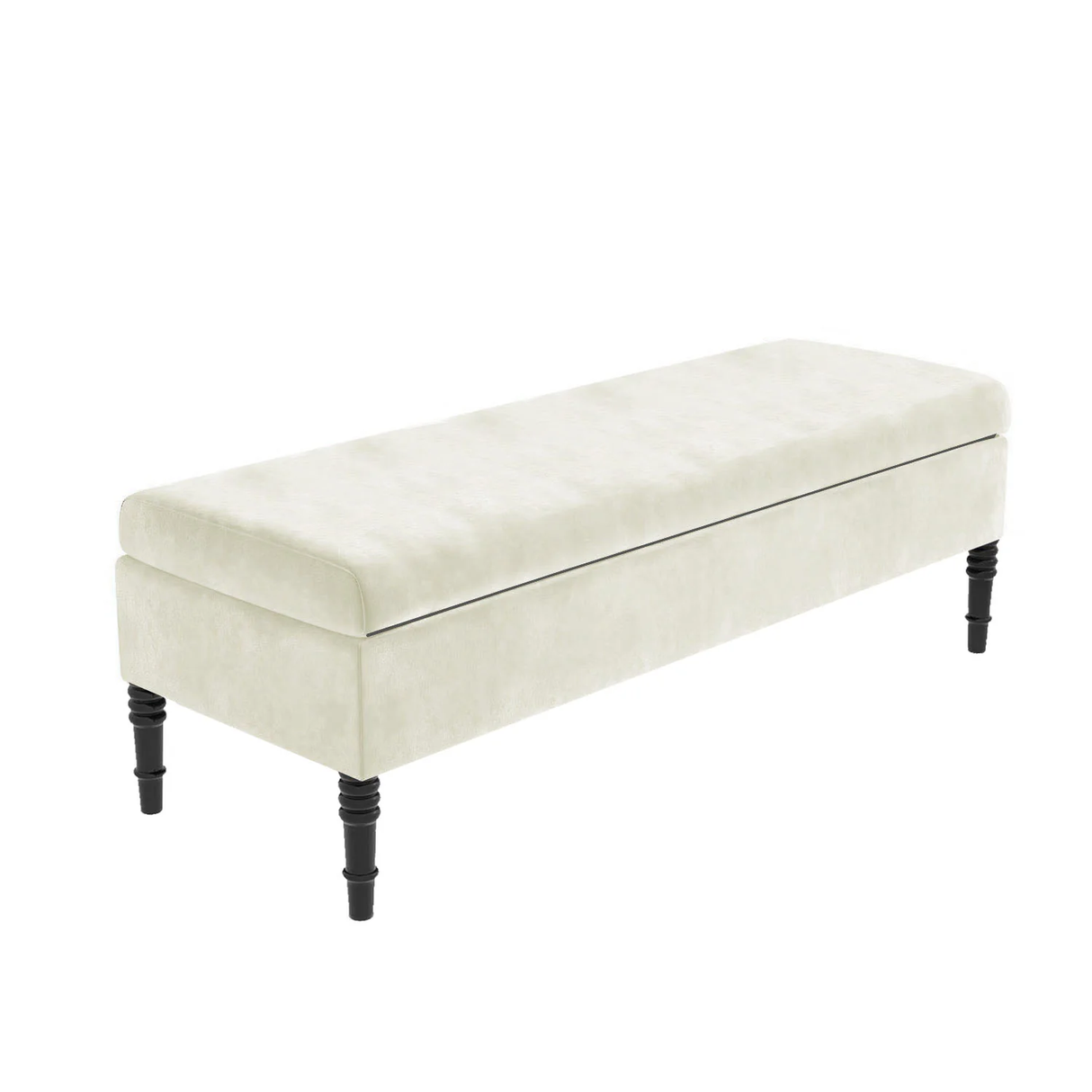 Safar Plain Upholstered Shoe Storage Bench with Legs