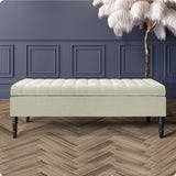 Safar Striped Naples Storage Bench with Legs