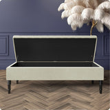 Safar Striped Naples Storage Bench with Legs