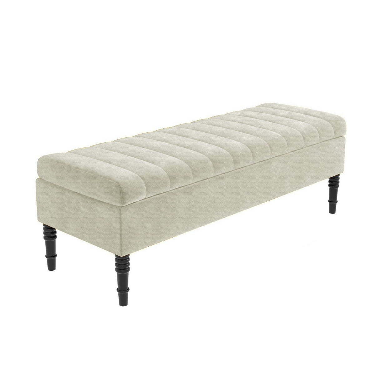Safar Striped Naples Storage Bench with Legs