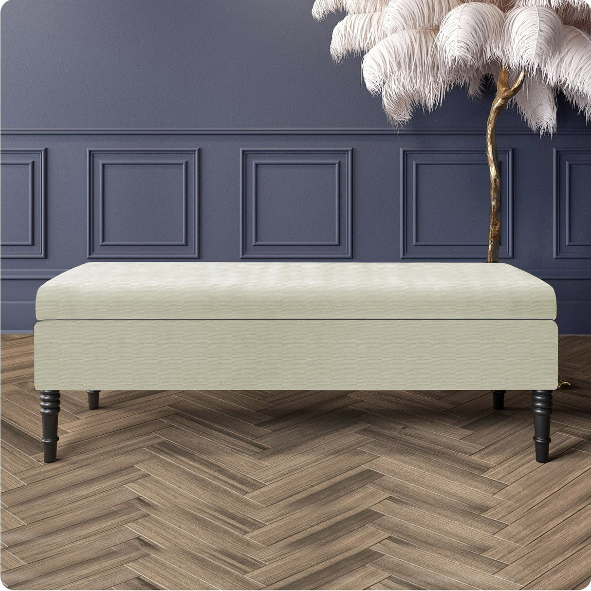 Safar Naples Shoe Storage Bench with Plain Lid